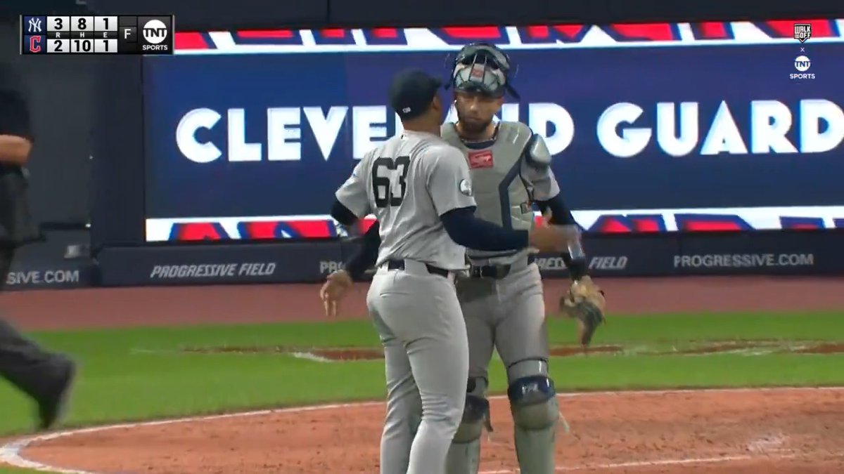 The New York Yankees are the first AL team to 40 wins after taking a CLOSE one in Cleveland 🔥