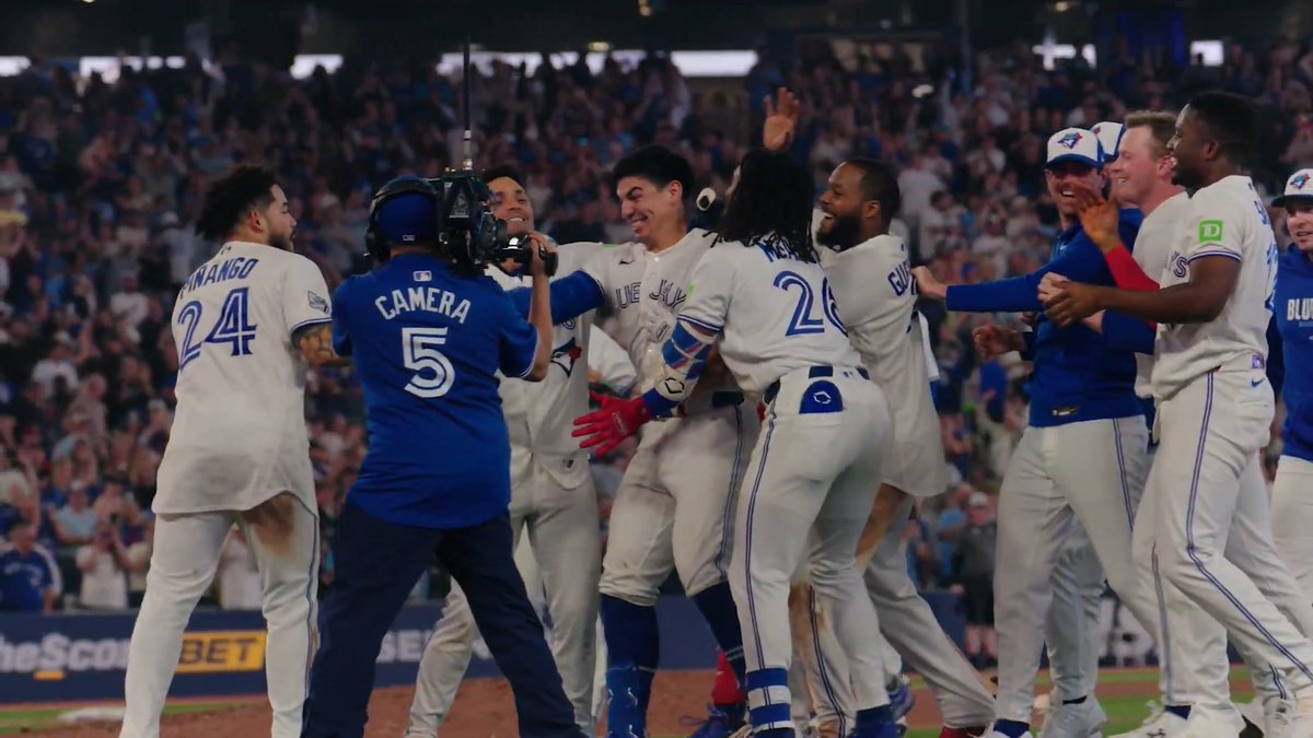 Brandon Valenzuela continues to provide big moments for the Toronto Blue Jays 👑