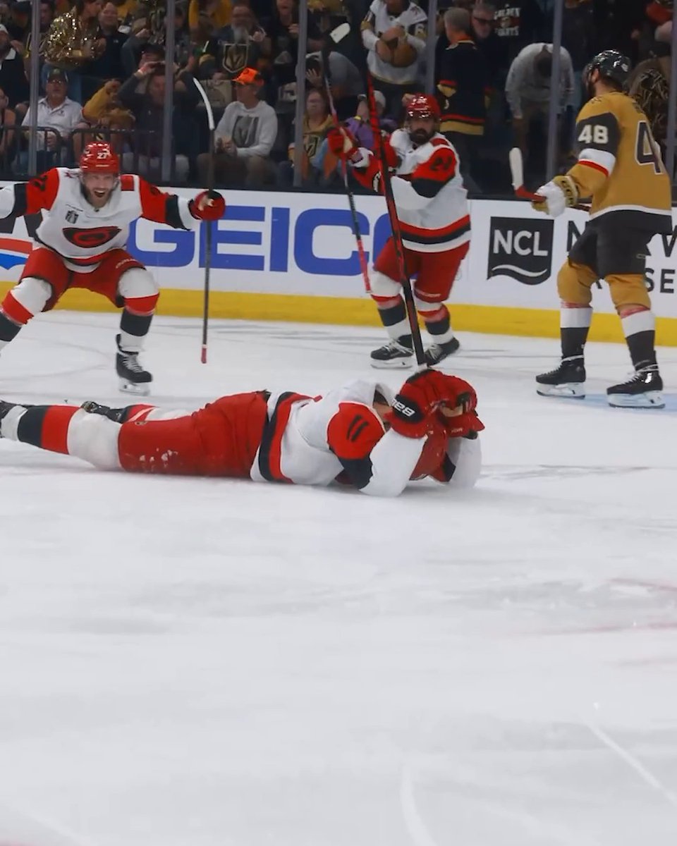The moment Staal scored his fifth goal of the Stanley Cup Final 🥶 (via NHL)