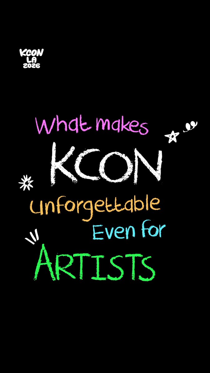 [#KCONLA2026] Artists' Never-Forget Moments at KCON KCON leaves behind Never-Forget moments for artists, too. What Never-Forget moment are you hoping to make at KCON LA 2026? *Handwritten by artists who performed at KCON JAPAN 2026 and will be performing at KCON LA 2026. 𝐆𝐄𝐓 𝐘𝐎𝐔𝐑 𝐓𝐈𝐂𝐊𝐄𝐓 𝐍𝐎𝐖! 🎟️ 🔗Ticket Info - KCON LA 2026 AUG 14-16 Arena, LA Convention Center Let’s #KCON