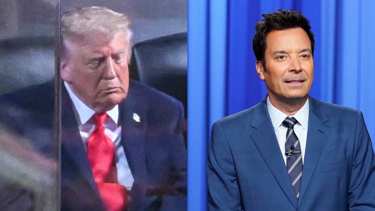 Trump shares his experience at Game 3 of the NBA Finals 🤣 #FallonTonight #NBAFinals