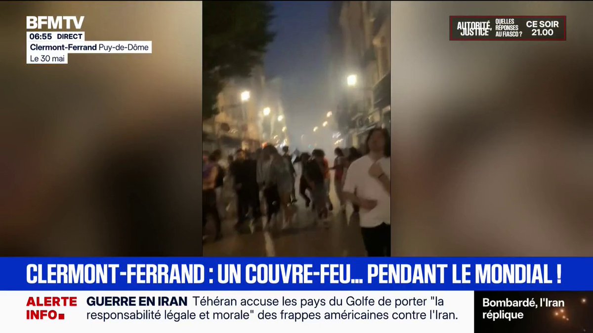 Clermont-Ferrand: la ville a décidé d'imposer un couvre-feu pour les mineurs de moins de 16 ans lors du Mondial de foot
