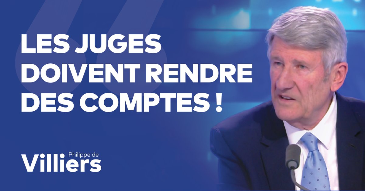 🎙️ Il faut instaurer la responsabilité des juges. Ces derniers bénéficient d’une immunité totale : ils ne sont ni sanctionnés ni tenus de rendre des comptes. Trouvez-vous cela normal ? 🔗 Émission complète : #FaceAPhilippeDeVilliers #FADV #CNews
