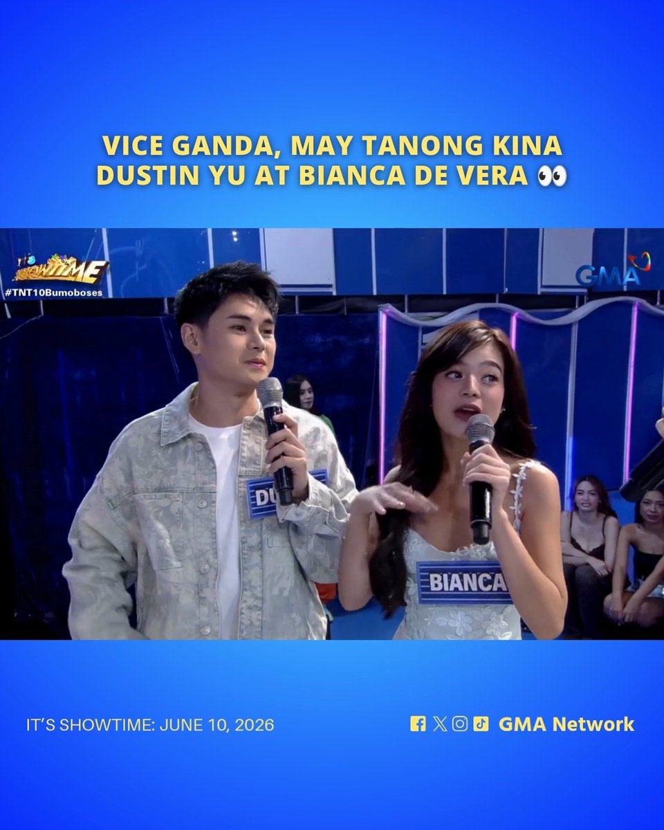 #ItsShowtime #Highlights: “Magjowa na ba kayong dalawa?” - #ViceGanda Watch #ItsShowtime every 12:00 p.m. from Monday to Saturday on GMA. For more videos, visit: Watch the full episodes of your favorite GMA shows on the new GMA Play app. Download now on Google Play and App Store. Also available on and Android TVs! #ISTReels #ViceGanda #DustinYu #BiancaDeVera
