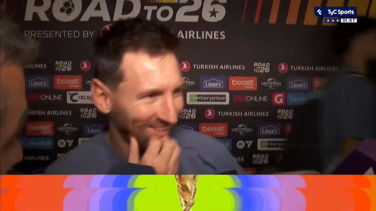 MESSI habló a días de su sexto Mundial: "ESTOY ILUSIONADO COMO SIEMPRE. Hoy tenía ganas de jugar un rato porque tenía molestias desde que llegué" @matipelliccioni.