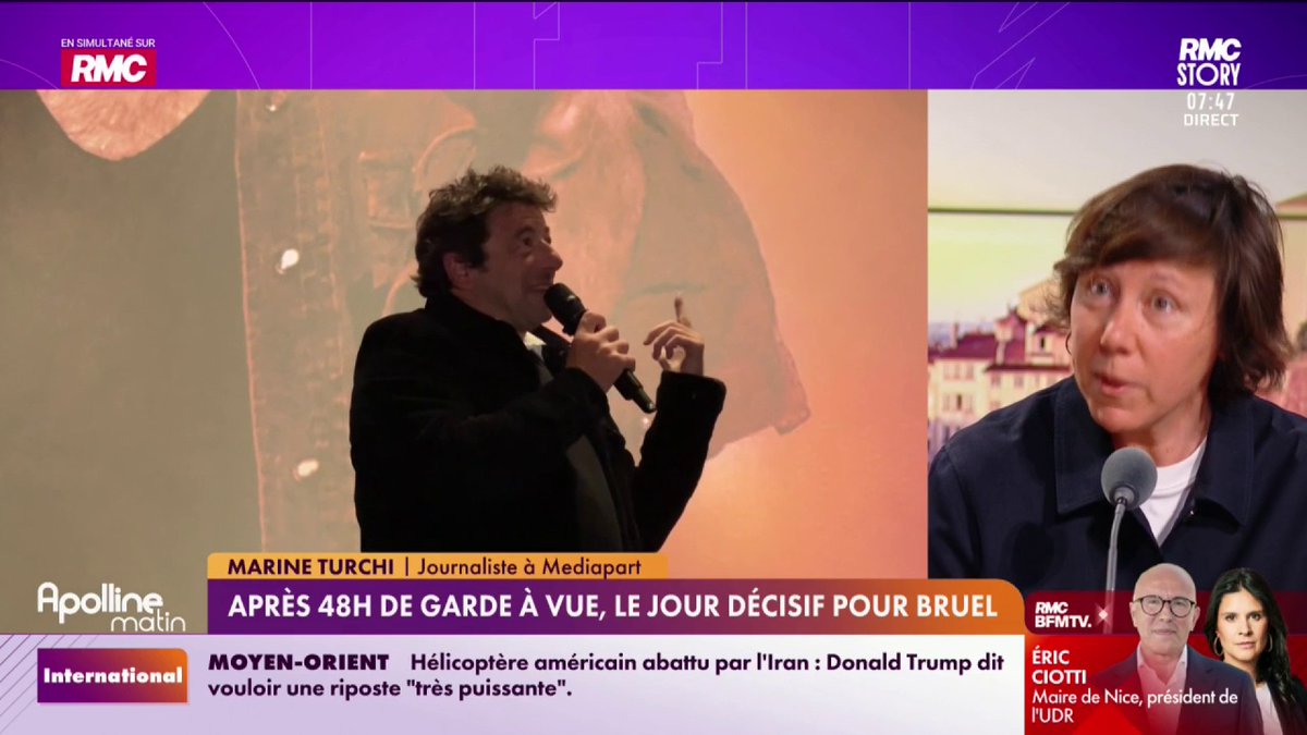 🚨 Affaire Patrick Bruel : il sera présenté à un juge dans la journée 🎙️ "Ce sera sa parole contre celles de ces 30 femmes", souligne Marine Turchi, journaliste à Mediapart #ApollineMatin