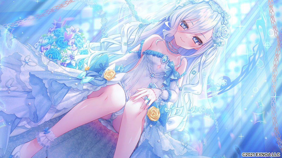 【堕天使紹介！vol.592】 「永久の愛をわれに誓うがいい。」 【カオス(花嫁)】が次のアップデートで登場！ CV:天知遥(天知遥💛) イラスト:樹 ジュン(樹 ジュン🎨) みんなと会えるのを楽しみに待ってるよ！ #エンジェリックリンク #エンクリ