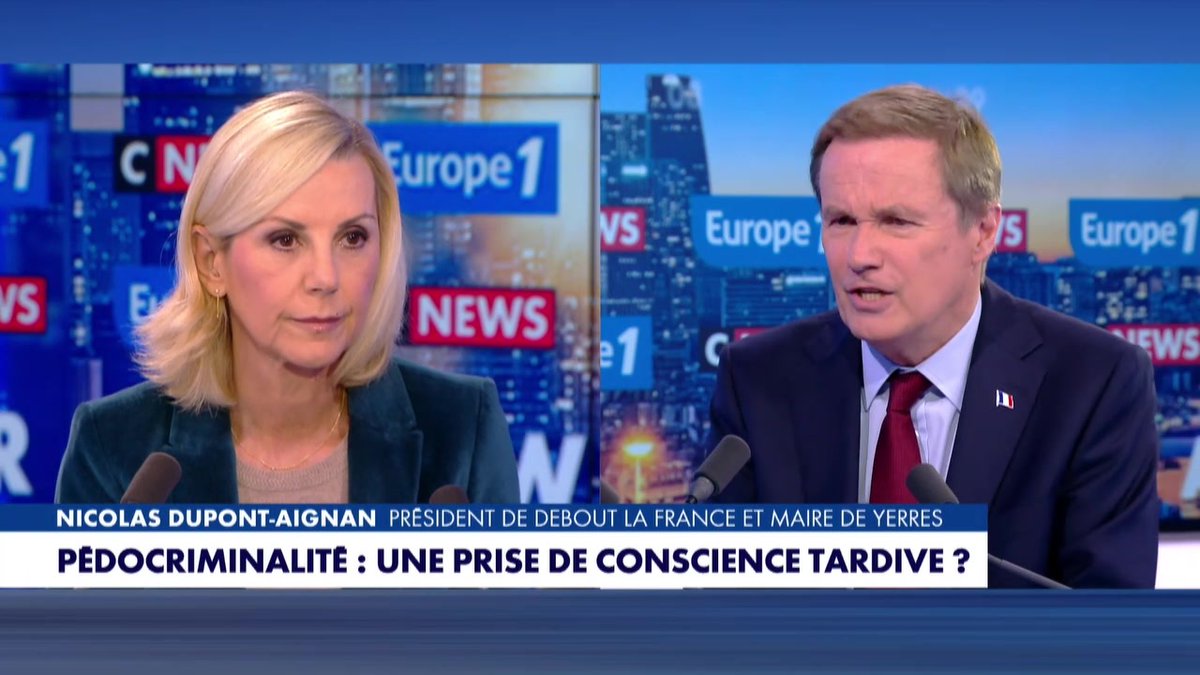 Dossiers Epstein : "Emmanuel Macron a dit que c'était aux Etats-Unis et pas en France alors qu'on sait aujourd'hui que tout est à Paris" estime Nicolas Dupont-Aignan #LaGrandeInterview #Europe1