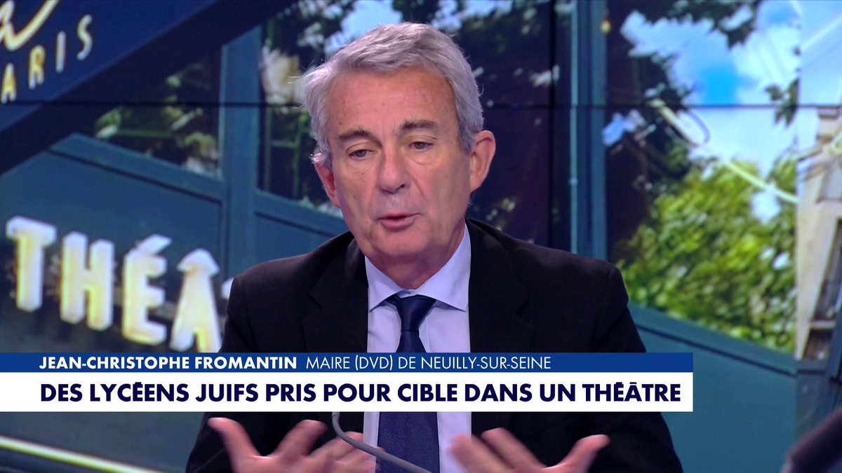 Jean-Christophe Fromantin sur les lycéens juifs pris pour cible dans un théâtre : «Ce n'est pas admissible», dans #LaMatinale Toute l'info est à retrouver sur