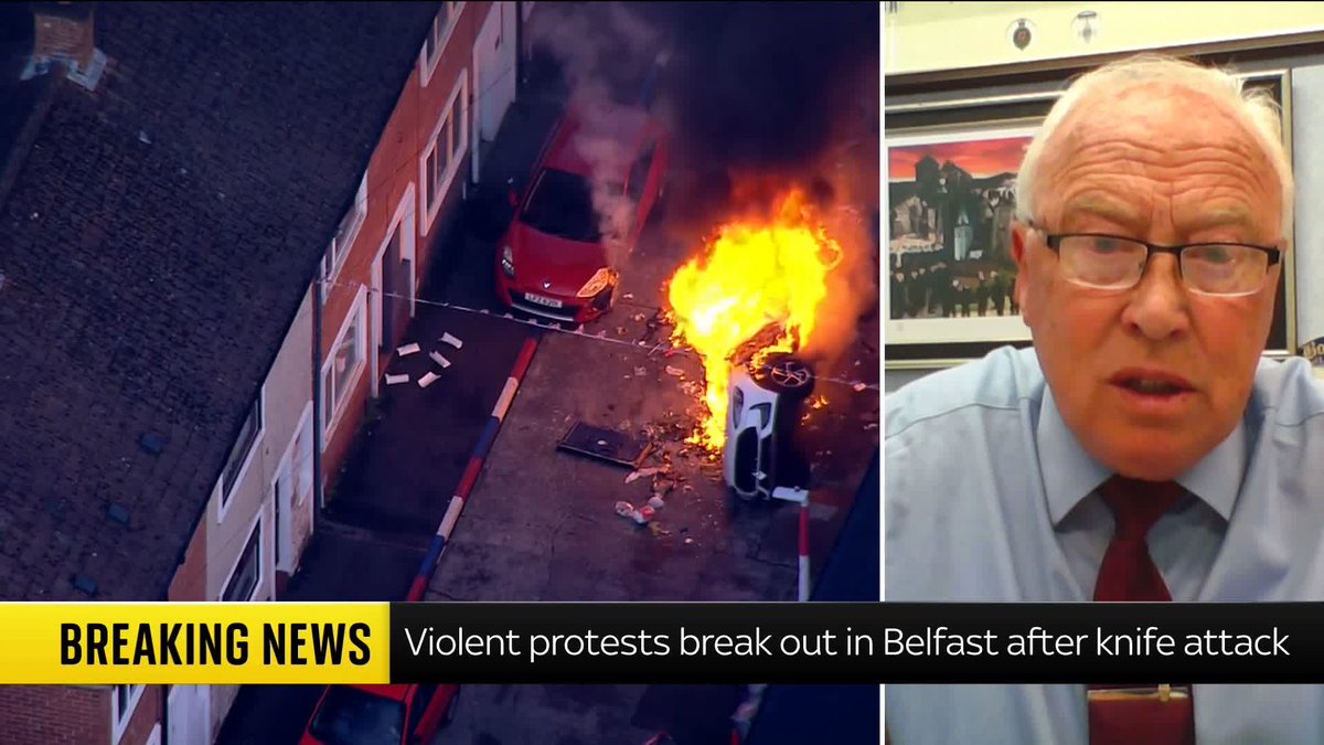 'To see houses burning and families fleeing sadly brings back memories of the darkest days in Belfast's divided history' Former Assistant Chief Constable at the Police Service of Northern Ireland Stephen White speaks to Mornings about the violent protests in Belfast.
