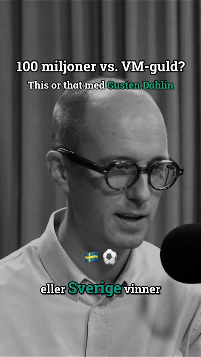 Gusten Dahlin från fotbollspodden @tuttobalutto ställs inför det ultimata valet mellan 100 miljoner till portföljen eller ett svenskt VM-guld! Vad tror ni han valde? ⚽