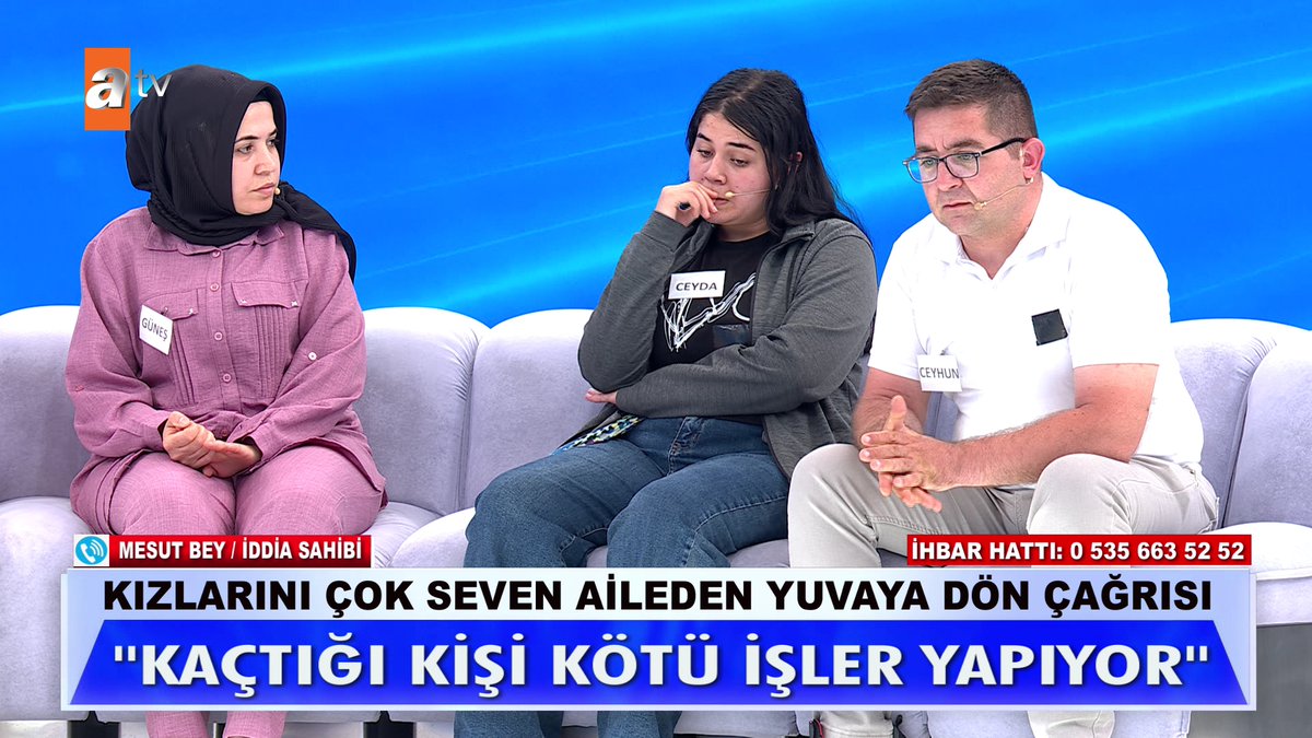 Kızlarını çok seven aileden yuvaya dön çağrısı... ''Kaçtığı kişi kötü işler yapıyor'' #MügeAnlıİleTatlıSert #MügeAnlı atv