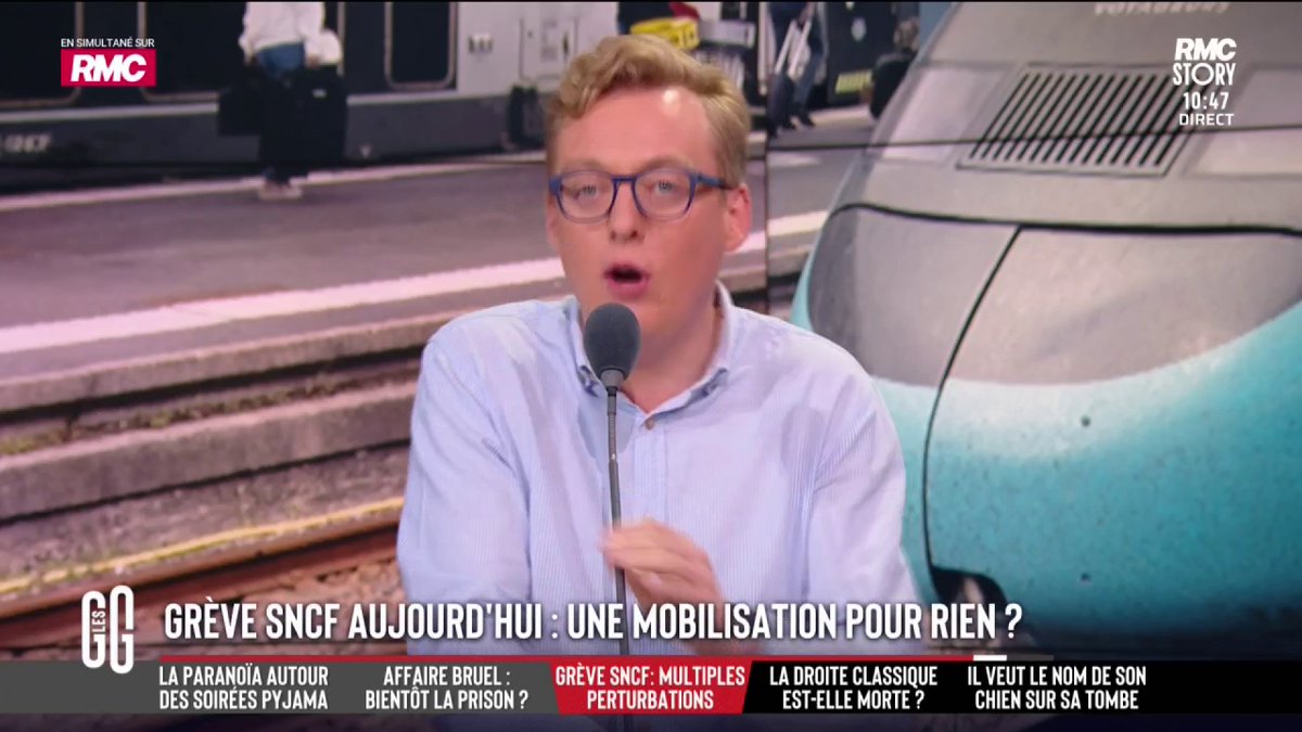 🚆 La grève SNCF selon Antoine Diers : "J'ai le sentiment qu'ils se disent : Gérard, on fait grève mardi ? Attends, il faut trouver un motif ! Tiens, les conditions de travail, c'est bien. On a déjà fait le pouvoir d'achat la dernière fois." #GGRMC