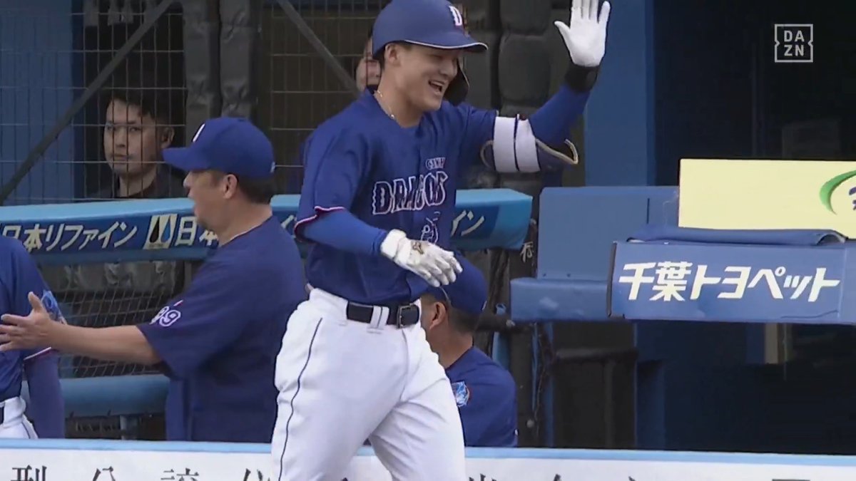 逆方向へ このスイングで持っていく 石川昂弥 第4号ホームラン ⚾️ロッテ×中日 #dragons #だったらDAZN