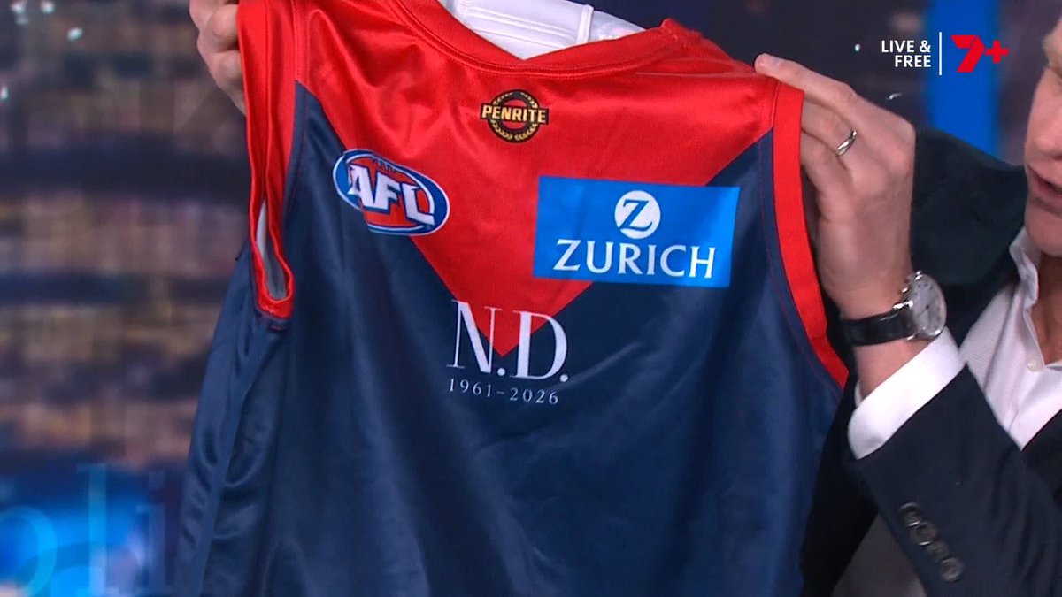 Melbourne and Essendon will wear commemorative guernseys to remember Neale Daniher on Saturday ❤️ Stream The Agenda Setters on 7plus 👉