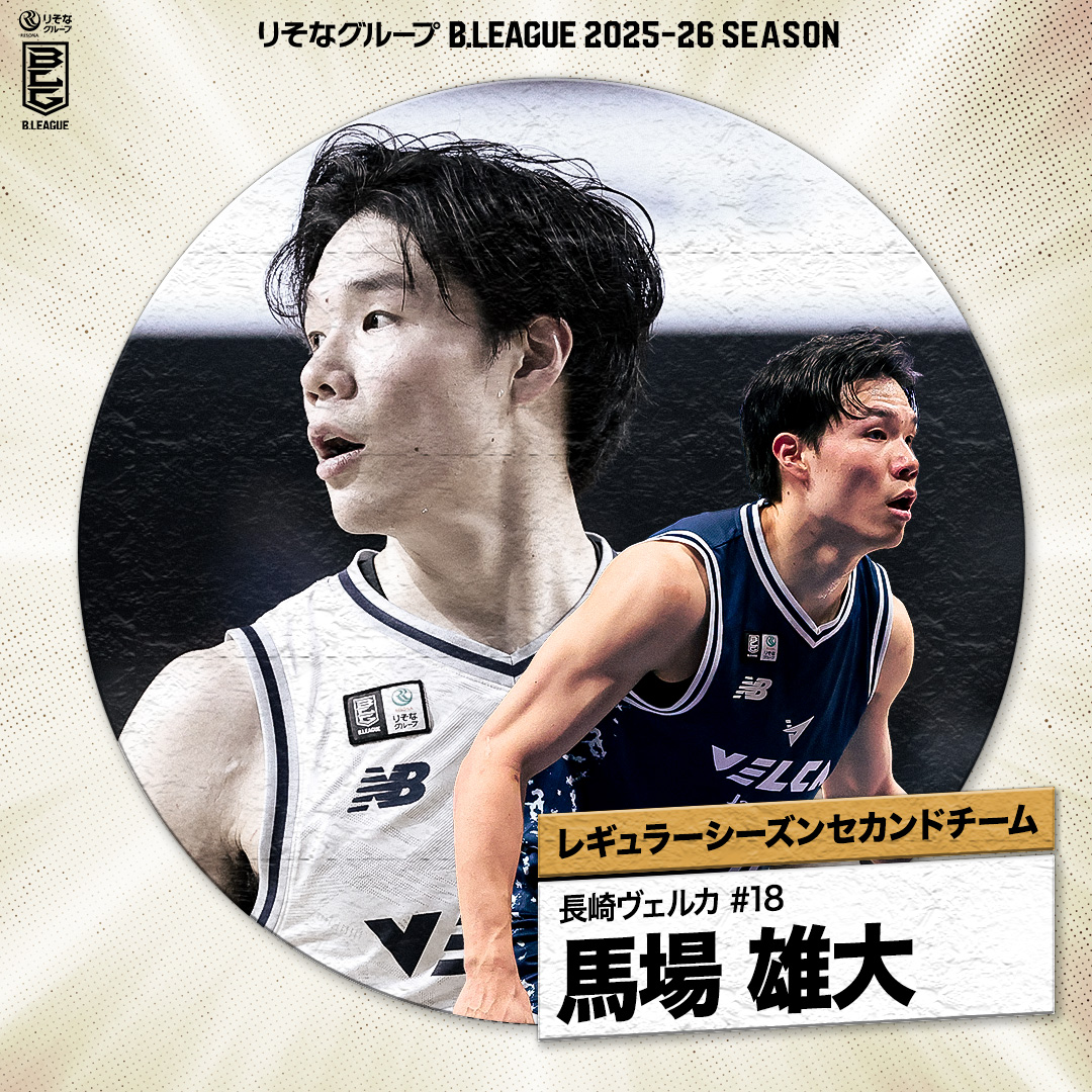 尽きることのない運動量で相手から自由を奪う🥷 王者・長崎を牽引したベストディフェンダー🛡️ 長崎#18 馬場 雄大（SG・SF｜196cm） Yudai Baba 馬場雄大 長崎ヴェルカ 公式 #Bリーグ #りそなグループ