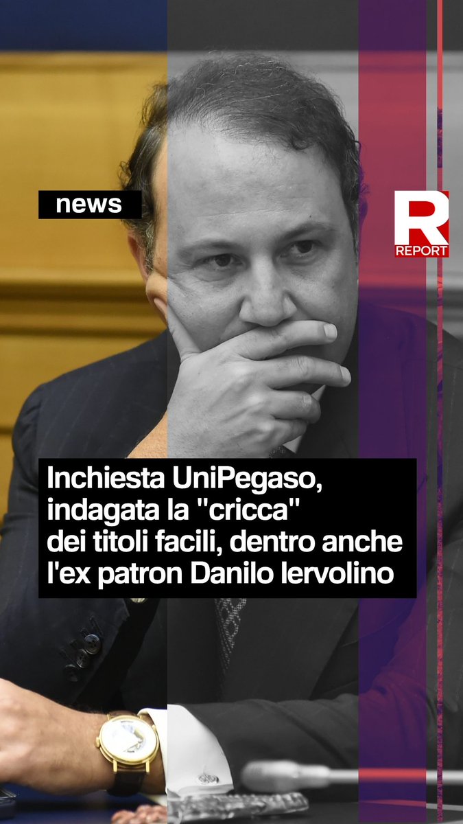 Inchiesta UniPegaso, indagata la "cricca" dei titoli facili, dentro anche l'ex patron Danilo Iervolino. Della sua gestione dell’università telematica avevamo parlato in "Il pezzo di carta" 👇