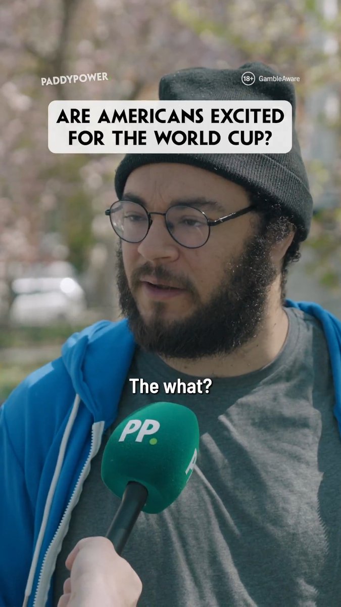 “Who’s going to win the World Cup?” “Manchester United.” We ask Americans about the World Cup… 18+ GambleAware | #WorldCup betting markets available on the Paddy Power app
