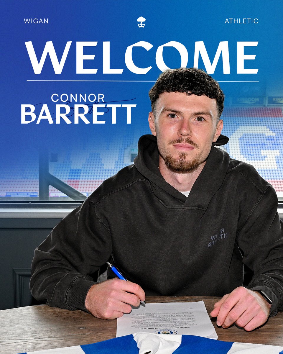 We are delighted to announce the signing of Connor Barrett on an initial three-year deal, for an undisclosed fee from Walsall. ๐ค #wafc