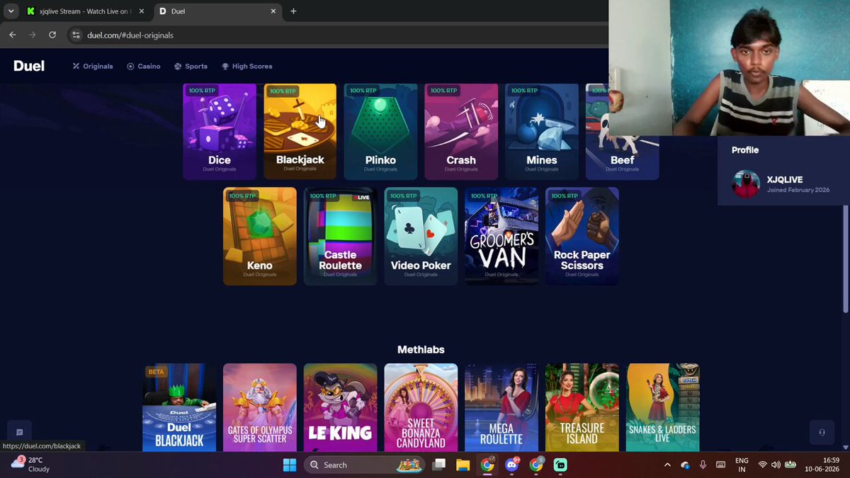 Indian from the literal slums wins $50 on Duel Blackjack. Chat forces him to all in with a fill. This is half of his monthly salary.