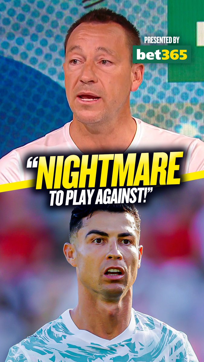 John Terry on what to expect from Ronaldo and what he was really like to play against. Sponsored by bet365 | 18+ | Please Gamble Responsibly
