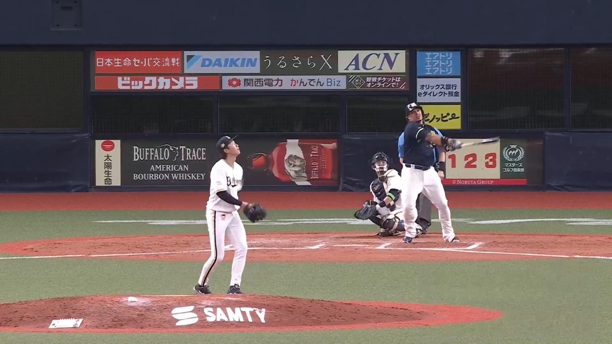 東京ヤクルト オスナ 選手に今シーズン第3号2ランホームランを許す... 👇日本生命セ・パ交流戦見るならパテレ！