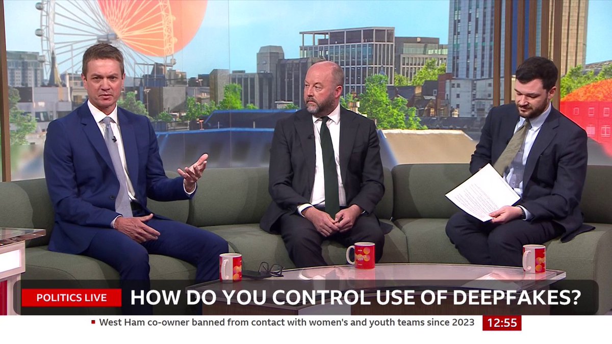 On #PoliticsLive, Labour MP James Frith and Shadow Justice Secretary Nick Timothy MP discuss the prevalence of AI-generated adverts depicting Nigel Farage fighting Bank of England governor Andrew Bailey
