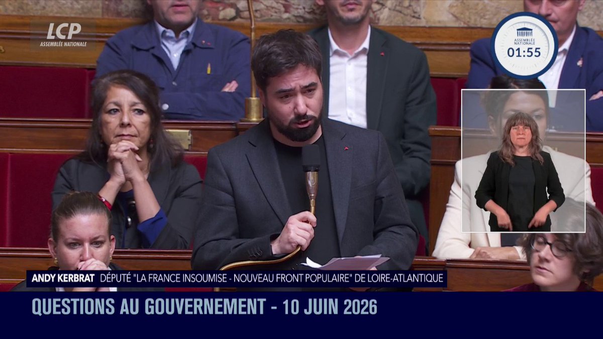 "Il s'appelait Noahm, il avait 19 ans, il a été assassiné, arraché à la vie pour une seule raison, parce qu'il était homosexuel", dénonce Andy Kerbrat🔻. "Je suis fatigué de la conspiration du silence, de ceux qui banalisent la haine. Nous exigeons des actes politiques immédiats".