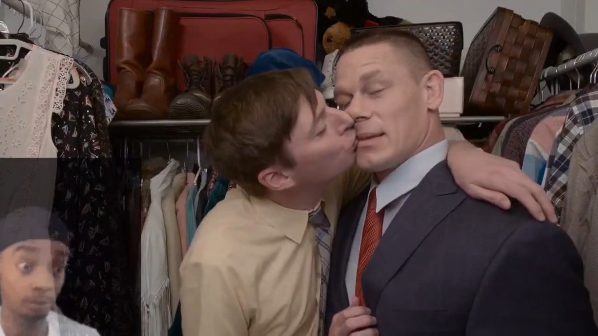 Ain't no way this dude KISSED John Cena like that 😭 John looked mad awkward in that moment. But how he handled the whole thing all through the vid just shows he's the GOAT ❤️🐐