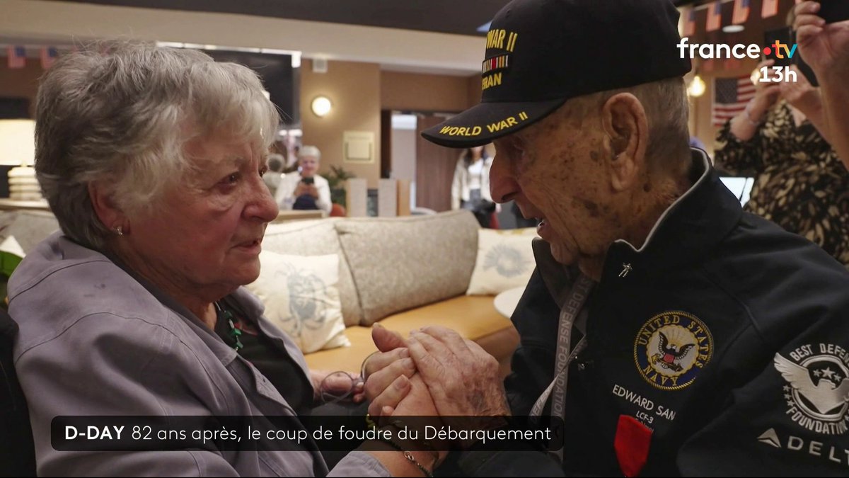 C'est l'une des plus belles histoires de ce 82e anniversaire du Débarquement : Ed, un vétéran américain de 101 ans, a retrouvé Mauricette, une Normande de 86 ans, témoin du Jour J. Leur rencontre a été chargée d'émotions. #JT13H