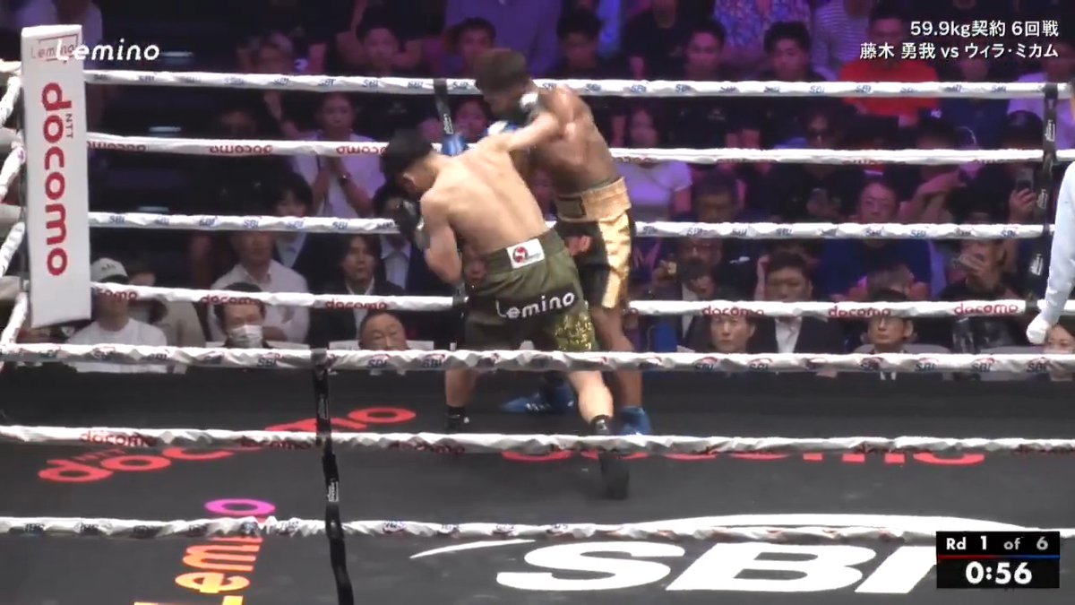 // Lemino BOXING PHOENIX BATTLE 157 第7試合ハイライトをお届け🥊 \\ さきほどの試合の見どころを Lemino公式YouTubeで公開中🔥 >> 試合は見逃し配信でもご覧いただけます💪 🛎| #藤木勇我 #ウィラ・ミカム