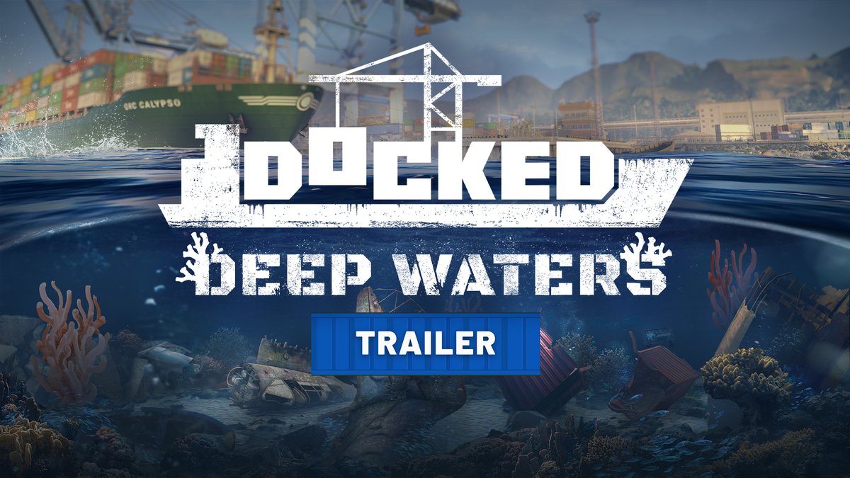 Put your operational skills to the test with Docked's first DLC, Deep Waters! 🌊🤿 Master the powerful new Magnet Gripper attachment, dive into 12 brand-new jobs, and discover a new campaign mission. Deep Waters is available today on Steam, Epic Games Store, PlayStation 5, and XBOX Series: