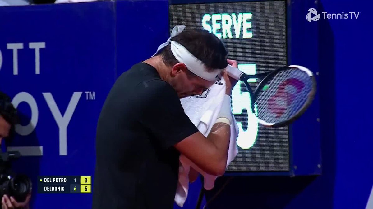 Delpo's last service game....One of the biggest what ifs in tennis.... Still the only Non European to win a Grand Slam in this century.....What a legend