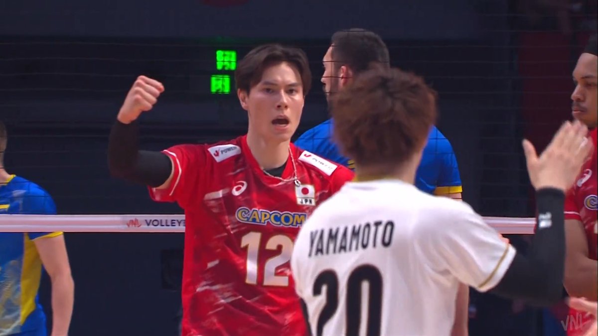 ／ 🏐#ネーションズリーグ 男子🏐 🎉日本🇯🇵開幕戦ストレート勝利🎉 ＼ 【中国ラウンド 第1戦】 ＜試合終了＞ 🇯🇵日本 ㉕ ㉕ ㉕ 3️⃣ 🇺🇦ウクライナ ㉒ ㉑ ㉒ 0️⃣ 接戦の中で最後決めたのは #髙橋藍 選手💫 豪快なバックアタックで日本が見事に勝利🙌 幸先の良いスタート👏💫 #VNL2026