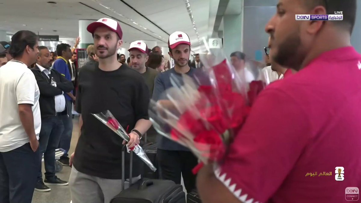 🛬🇶🇦 وصول الفوج الأول من مشجعي المنتخب القطري إلى مطار سان فرانسيسكو استعداداً لمؤازرة العنابي في كأس العالم 2026 #كأس_العالم2026 | #مونديال2026 | #كأس_العالم #FIFAWorldCup2026 | #FIFAWorldCup | #beINWC26 | #beINSHOW