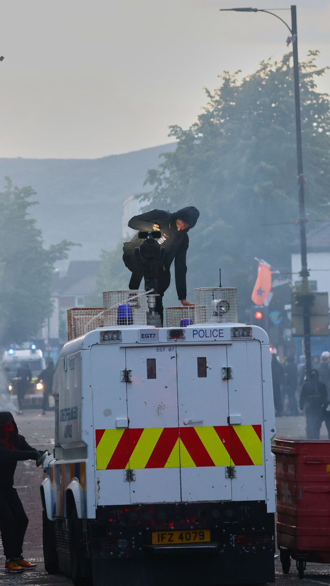 A night of anti-immigration violence saw masked men set fire to homes they believed to house immigrants, burned trash bins, and a Belfast bus torched and pelted police with objects. The chaos erupted after police in Northern Ireland announced they had arrested a Sudanese man on suspicion of attempted murder in a stabbing in Belfast.