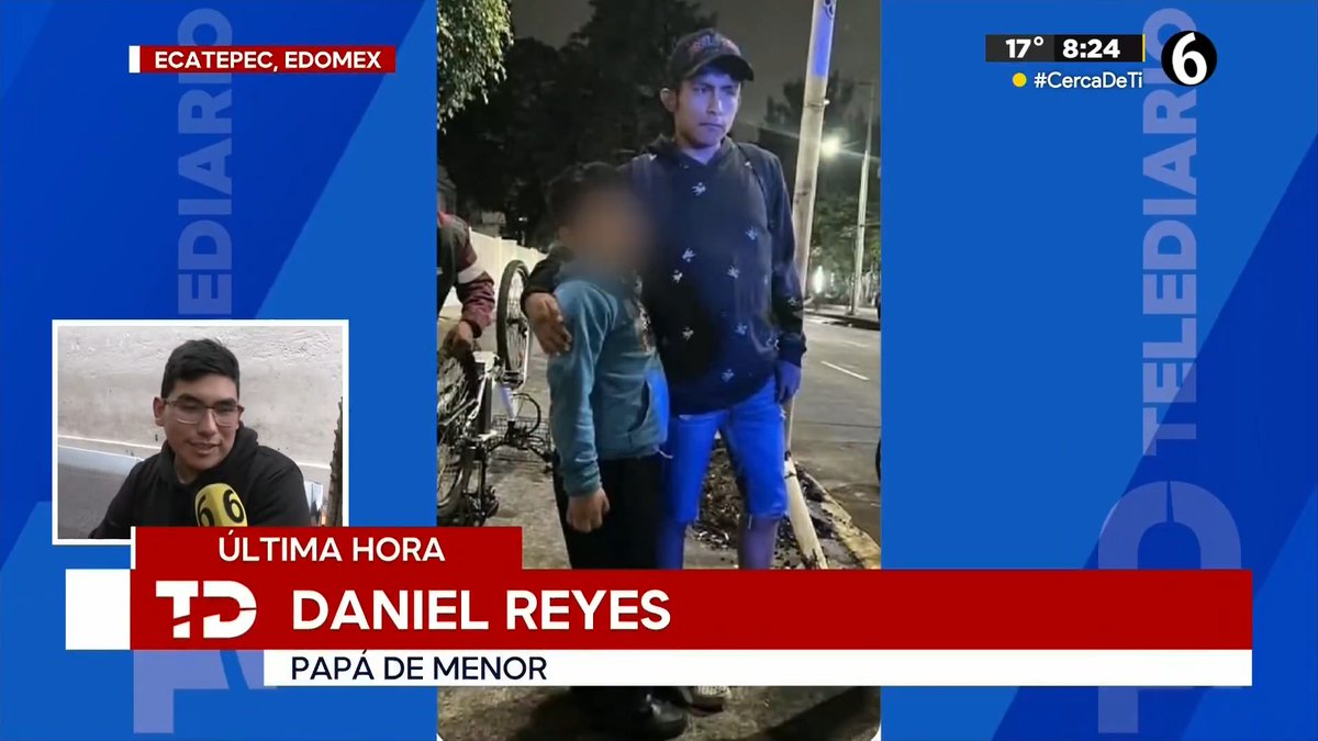 ▶️ “Sentí que me moría; ahorita me siento muy contento de que estoy con él”: Daniel, padre del niño que fue sustraído por un sujeto en Ecatepec, relata cómo ocurrieron los hechos. 📺 #TelediarioMatutino con Ana Laura Alanís, Liliana S. 💜 y David Medrano Mora ⭐