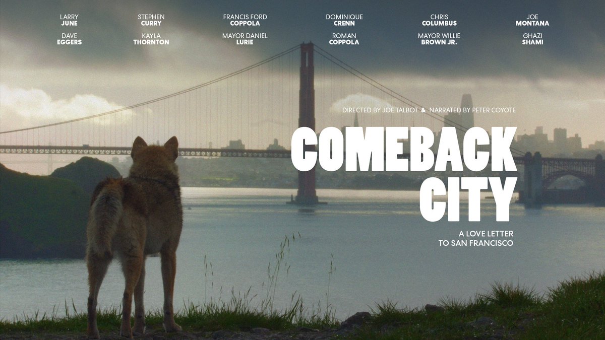 Introducing “Comeback City: A Love Letter to San Francisco.” Proud to call this place home.