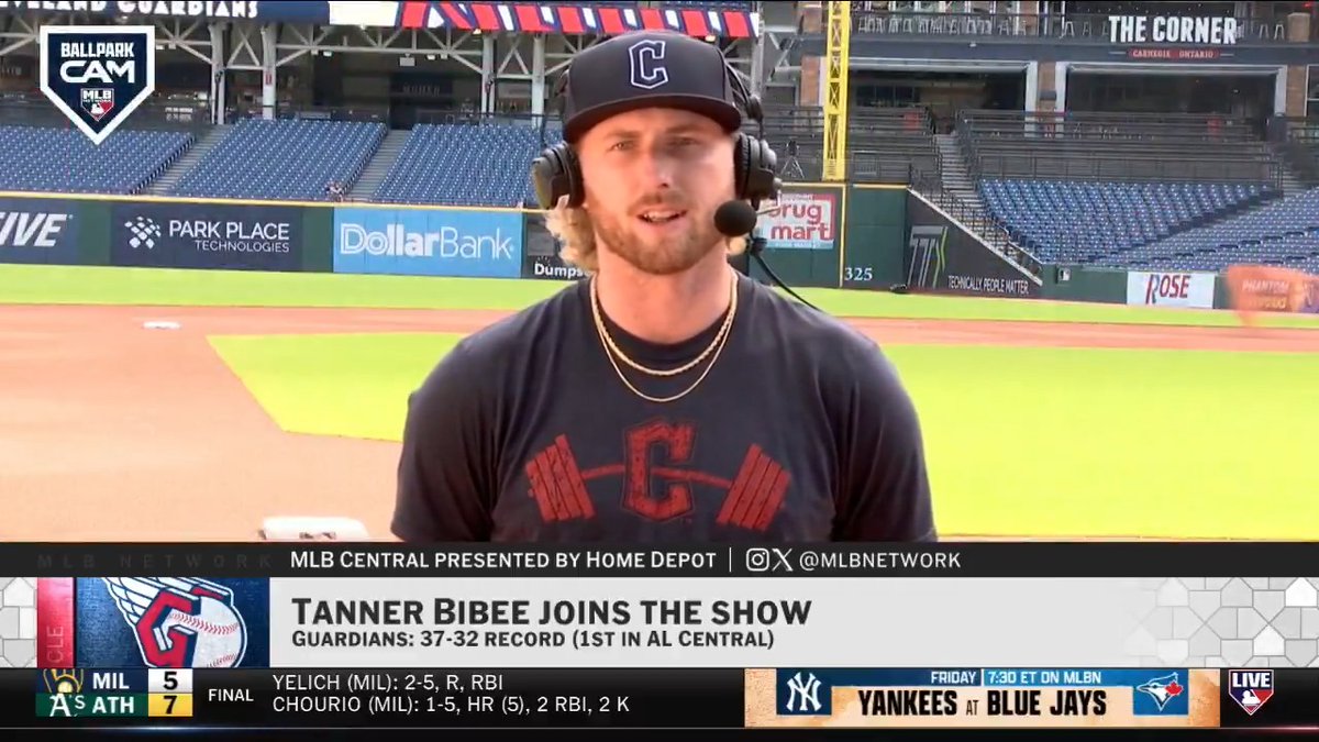 The Cleveland Guardians have a chess club started by Steven Kwan!? Tanner Bibee joined #MLBCentral to discuss his season, working with Patrick Bailey and playing local high school chess teams ♟️