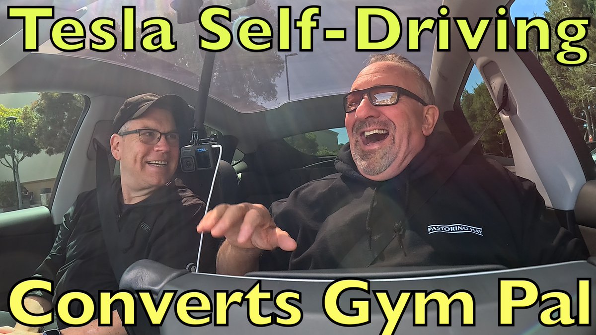 My gym friend tried Tesla self-driving (FSD) and instantly bought a premium dual-motor Model Y, congrats Greg! 🥳