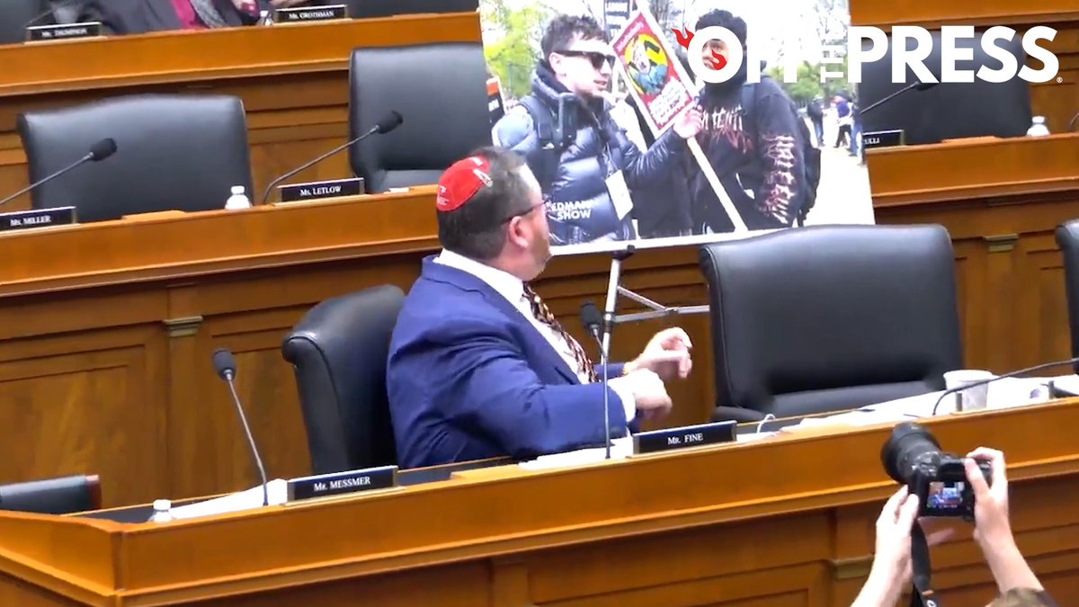 🚨WATCH: Congressman Randy Fine presses Chicago Public Schools Superintendent Macquline King over a student protest sign “equating the president of the United States with Hitler,” reading “the Trump fascist regime must go."