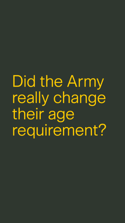 Experience is your X factor. You can now enlist in the Army at up to 42 years old — no waiver necessary. Get going at