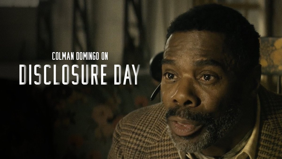 Humanity is at the heart of it all. Colman Domingo is Hugo in Disclosure Day. Only in theaters this Friday - get tickets now: