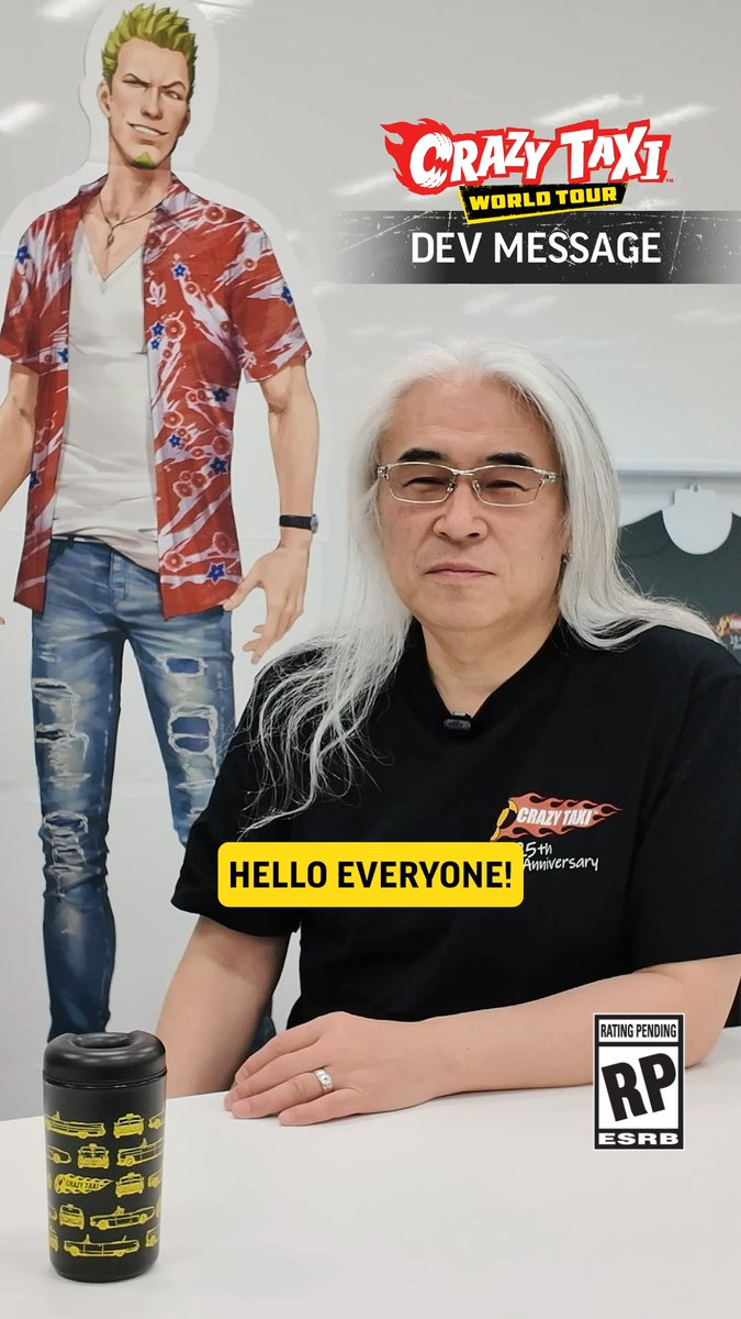 HEY! HEY! HEY! 🚕💥 Hop in and hold tight—Producer Kenji Kanno just dropped a quick dev message for Crazy Taxi: World Tour! Get a sneak peek at what we’re cookin’ up—fast, loud, and totally crazy. Let’s RIDE! 🔥