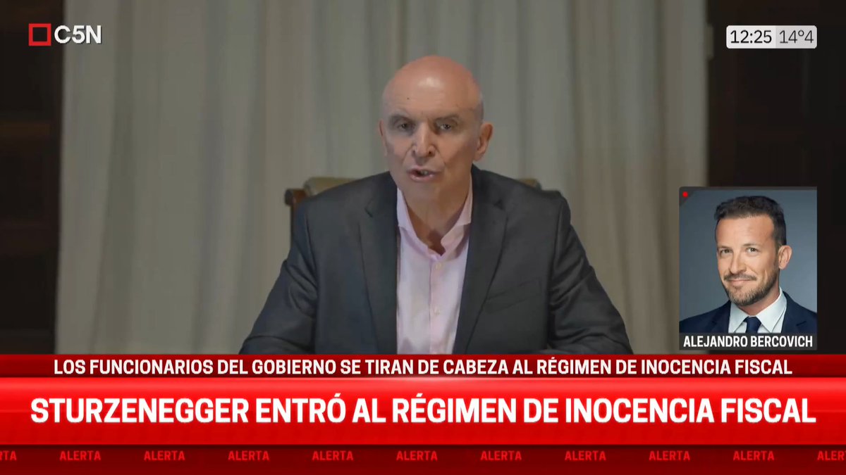 Los funcionarios del gobierno se tiran de cabeza al régimen de inocencia fiscal 🗨️ Alejandro Bercovich: "Lo que a mi me resulta chocante es que esto es una forma de blanqueo permanente que implica que la AFIP no les revise las cuentas". 📲 #C5N en vivo: