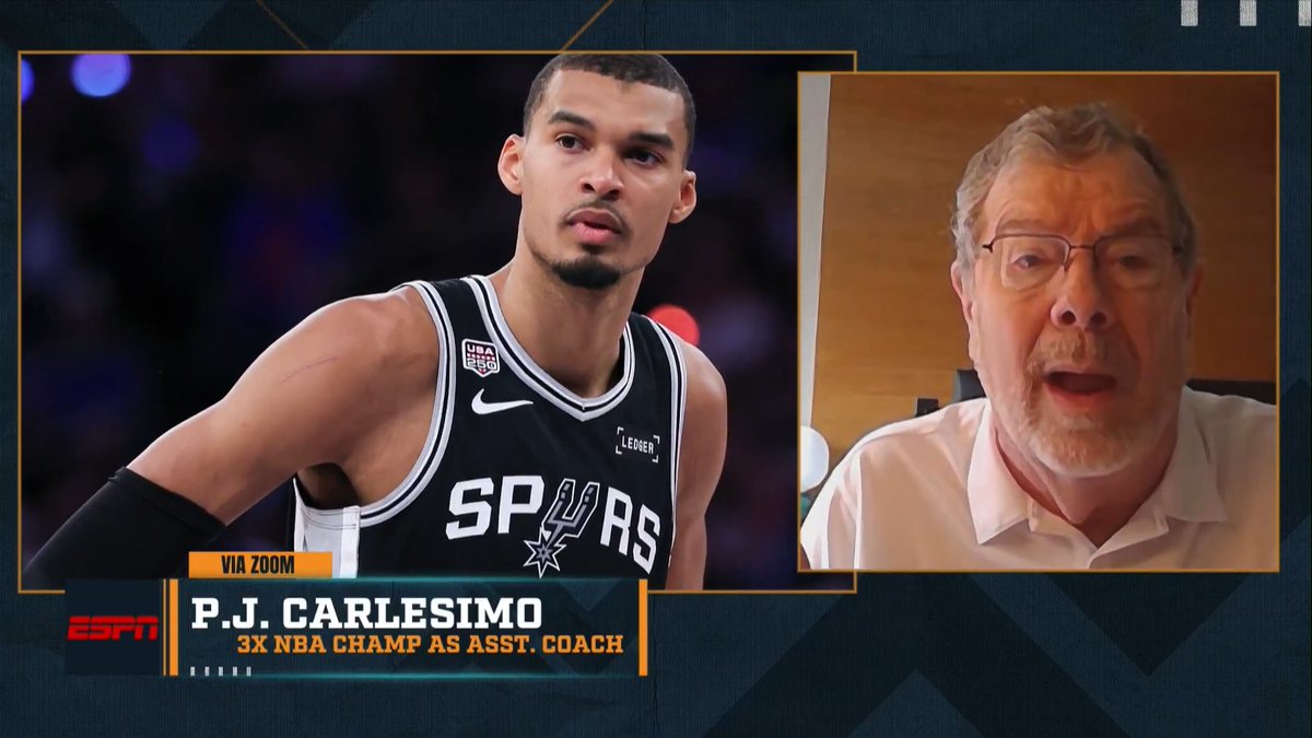 "It's just so physical, it's unbelievable to watch." – P.J. Carlesimo on the physicality of the NBA Finals