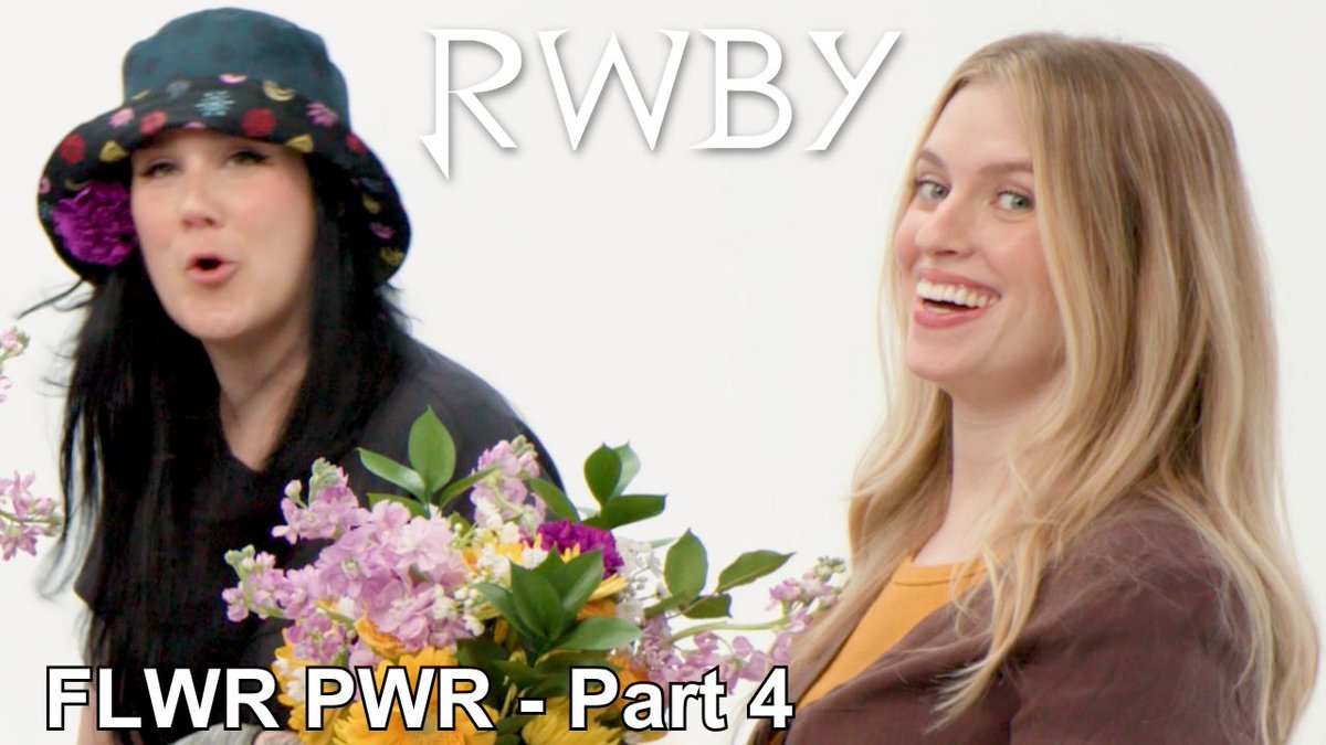 Our FLWR PWR series has come to an end, and look how beautiful Team RWBYโs arrangements turned out ๐นโจ Lindsay Jones Kara Eberle Kerry Shawcross