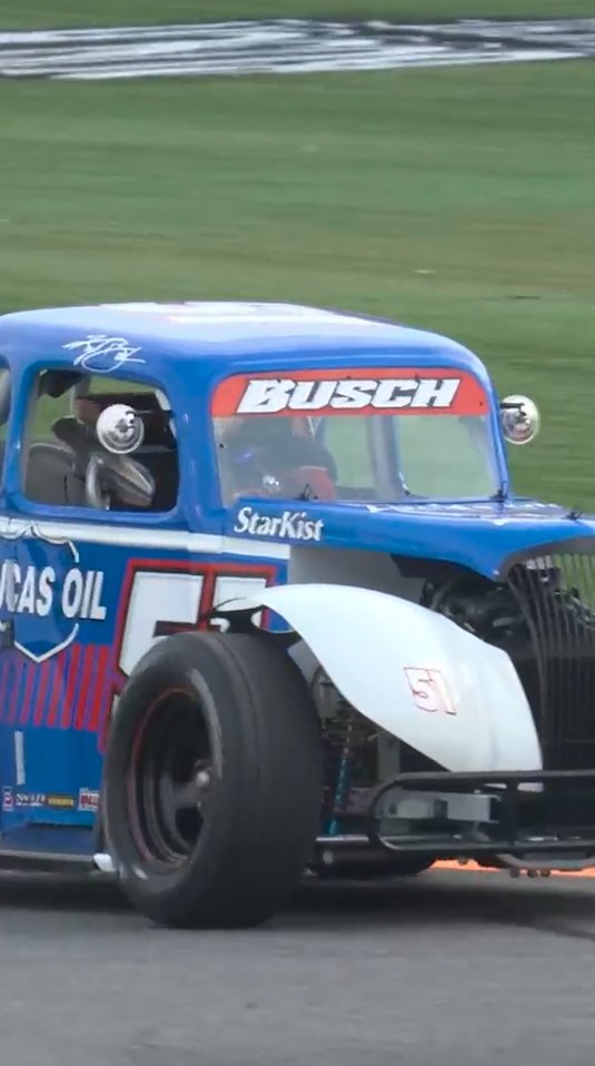 Tom Busch led a missing-man formation in Kyle Busch's car, and Brexton Busch waved the green flag at Charlotte Motor Speedway's Summer Shootout.