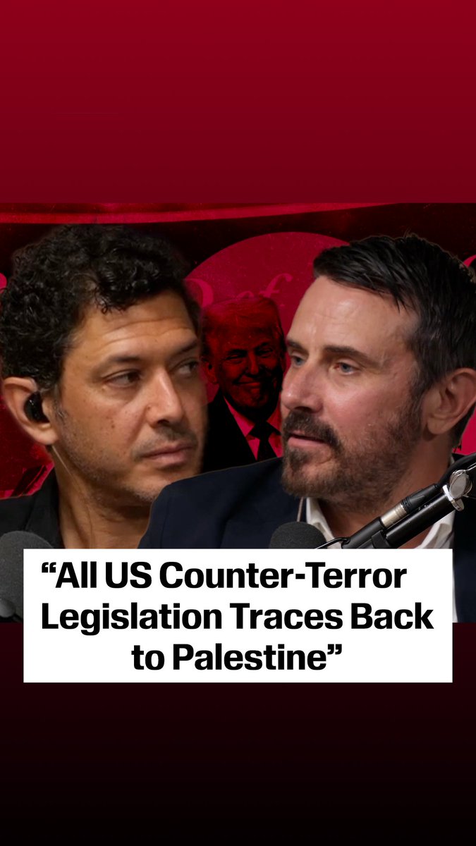 NEW: "All US Counter-Terror Legislation Traces Back To Palestine" Drop Site | jeremy scahill | Sharif Kouddous شريف عبد القدوس | Ahmed Alnaouq | Hala Hanina Full episode of our chat show premiering now - "Every US counterterrorism law traces back to dissent on Palestine"