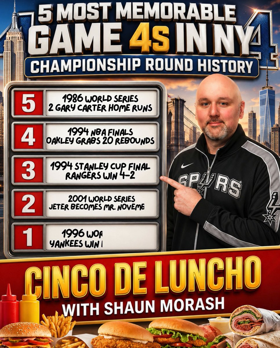 Morash ranks the best championship game fours in New York sports history ahead of tonight's game at MSG! Shaun Morash